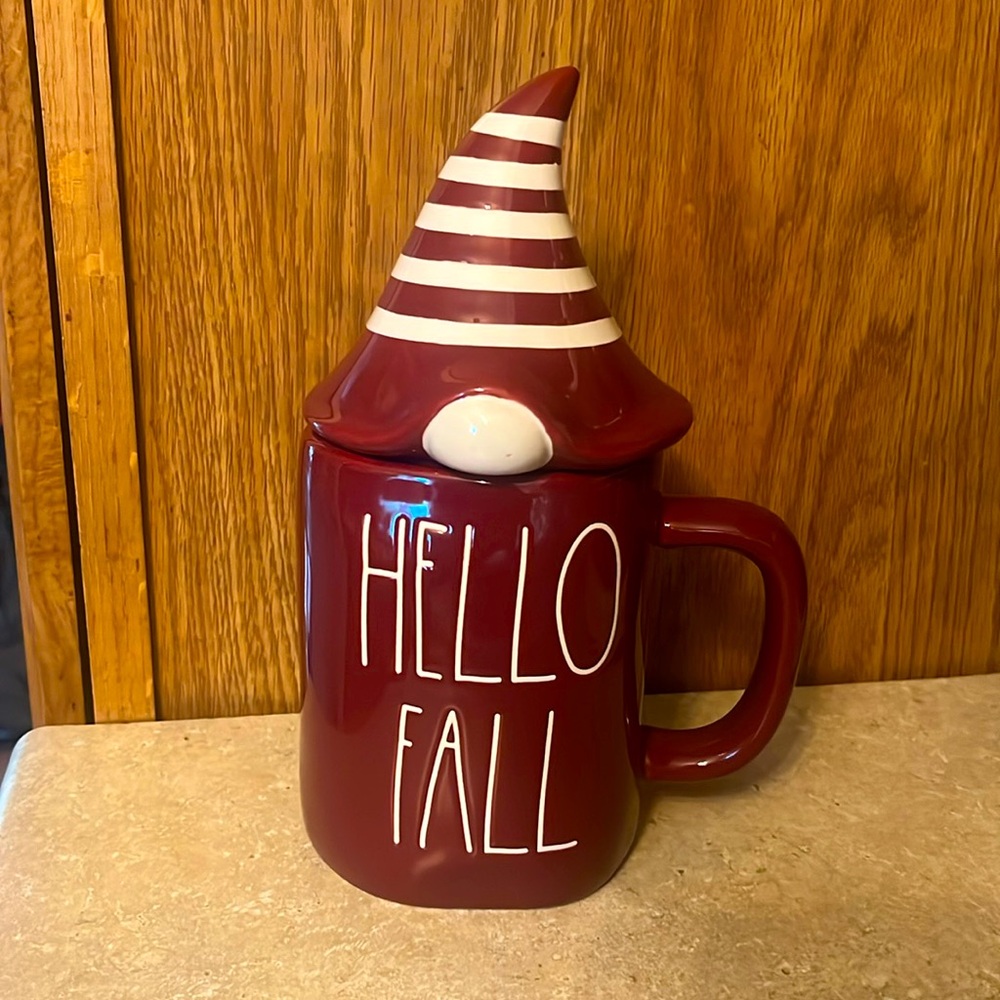 Rae Dunn “HELLO FALL” Gnome Mug - New